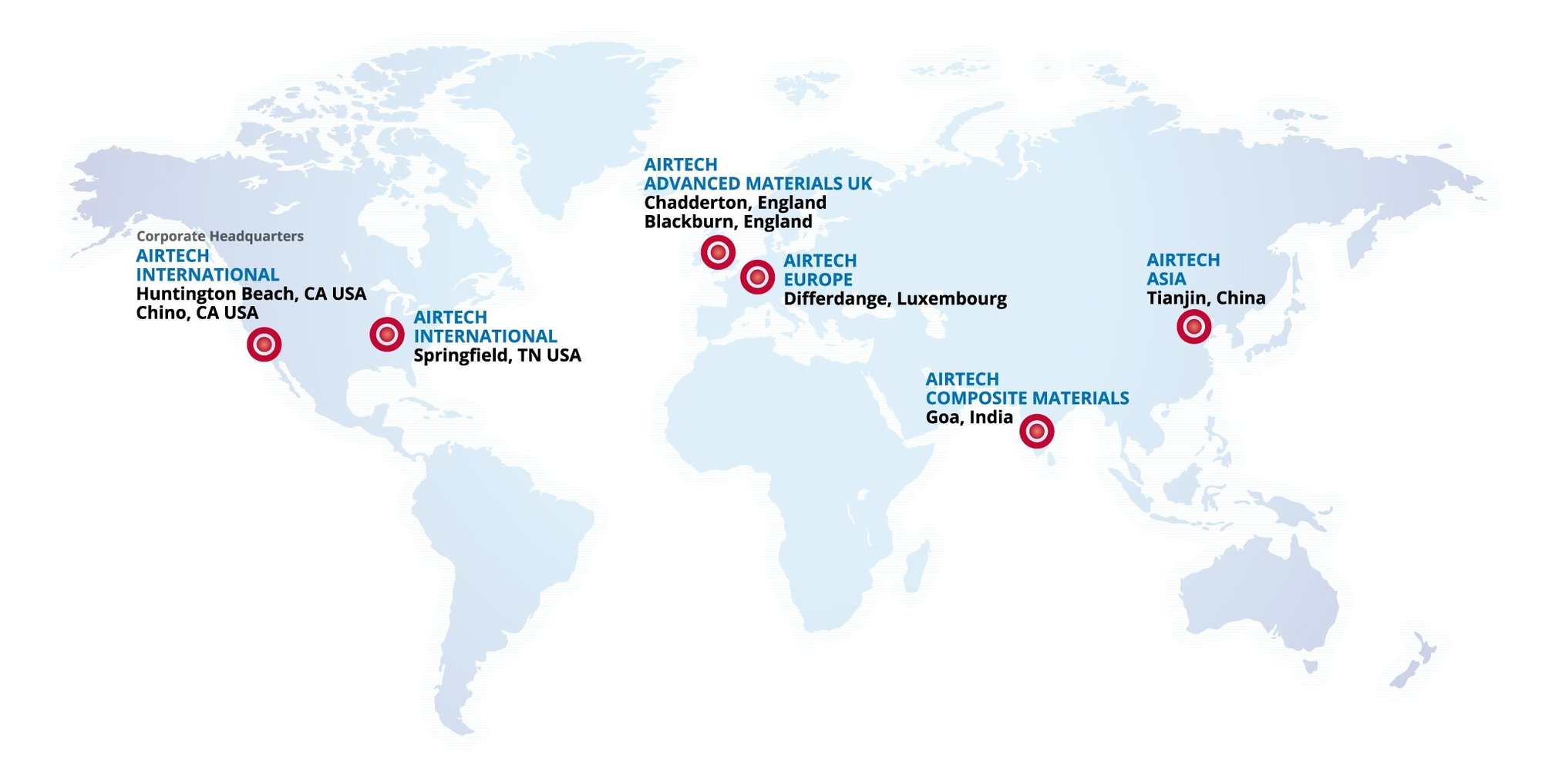 Airtech Advanced Materials Group Locations